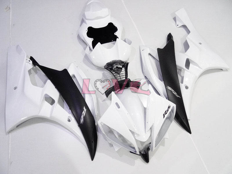 Factory Style - White Black Fairings and Bodywork For 2006-2007 YZF-R6 #LF3448