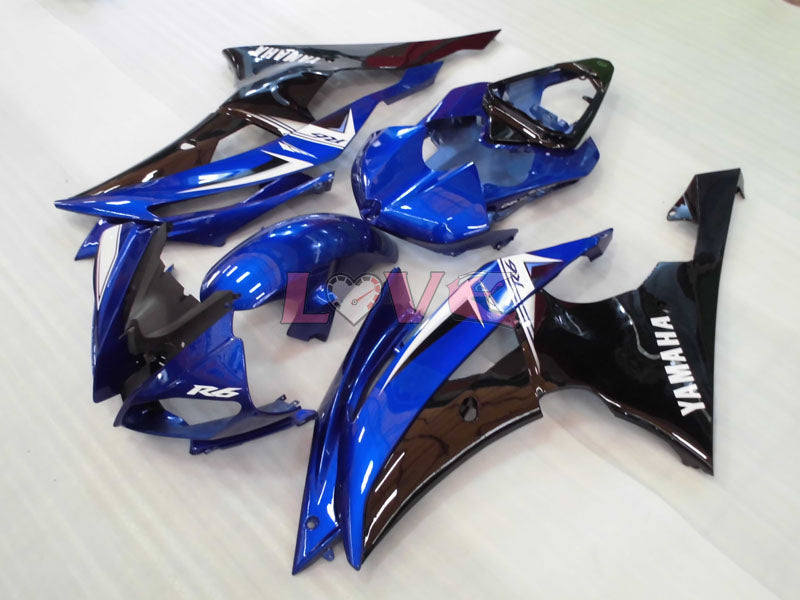 Factory Style - Blue Black Fairings and Bodywork For 2008-2016 YZF-R6 #LF3412