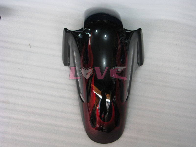 Flame - Red Black Fairings and Bodywork For 1996-2007 CBR1100XX #LF5135
