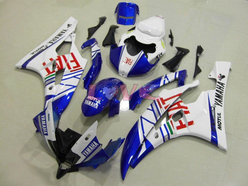 FIAT MOTUL - Blue White Fairings and Bodywork For 2006-2007 YZF-R6 #LF6897
