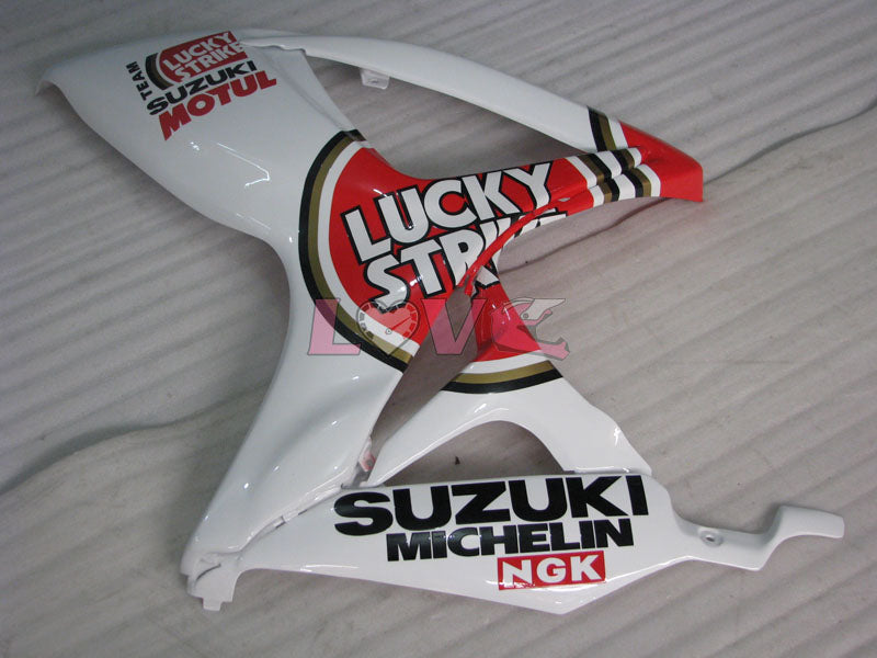 Lucky Strike - Red White Fairings and Bodywork For 2006-2007 GSX-R750 #LF3983