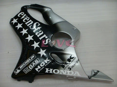 SevenStars - Black Silver Fairings and Bodywork For 2001-2003 CBR600F4i #LF7628