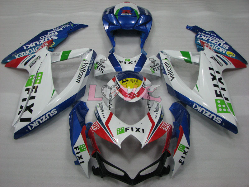 FIXI - Blue White Fairings and Bodywork For 2008-2010 GSX-R600 #LF3979