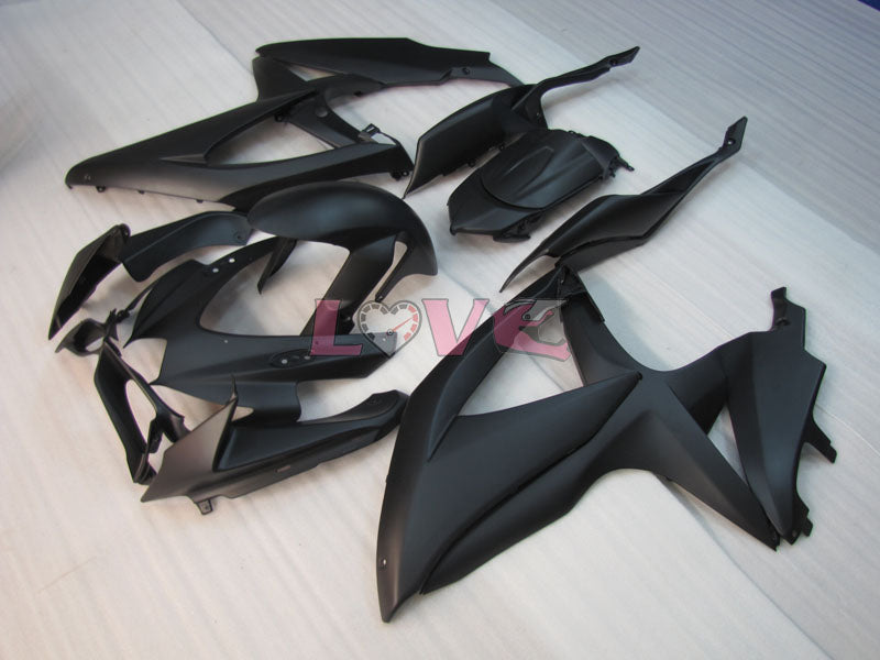 No sticker / decal Factory Style - Black Matte Fairings and Bodywork For 2008-2010 GSX-R600 #LF3895