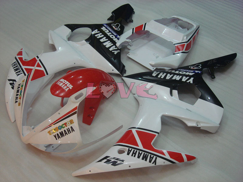 MOTUL - Red White Fairings and Bodywork For 2003-2004 YZF-R6 #LF6918