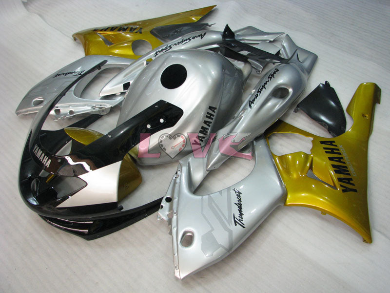 Factory Style - Yellow Silver Fairings and Bodywork For 1997-2007 YZF600R #LF7928