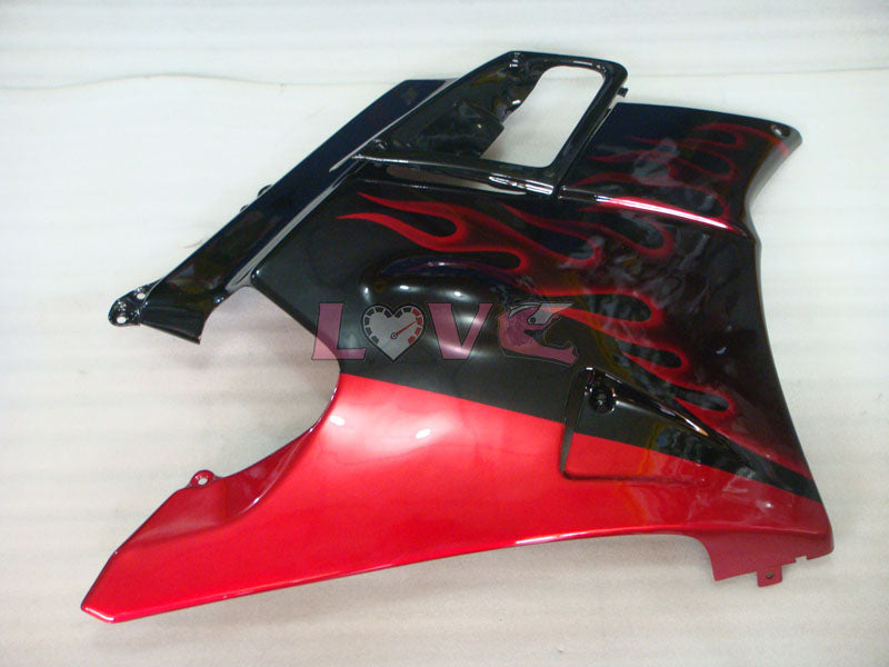 Flame - Red Black Fairings and Bodywork For 1991-1994 CBR600F2 #LF4541