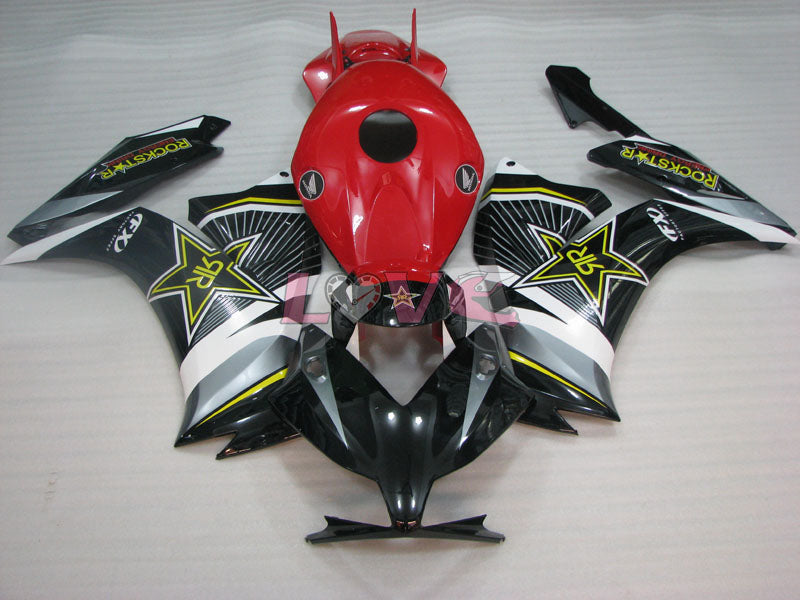 Rockstar - Red Black Fairings and Bodywork For 2012-2016 CBR1000RR #LF4322