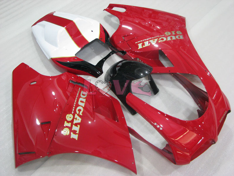 Factory Style - Red White Fairings and Bodywork For 1994-1998 916 #LF3184