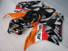 Repsol - Orange Black Matte Fairings and Bodywork For 2007-2008 CBR600RR #LF7392