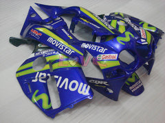 Movistar - Yellow Blue Fairings and Bodywork For 1988-1989 CBR250RR #LF5050
