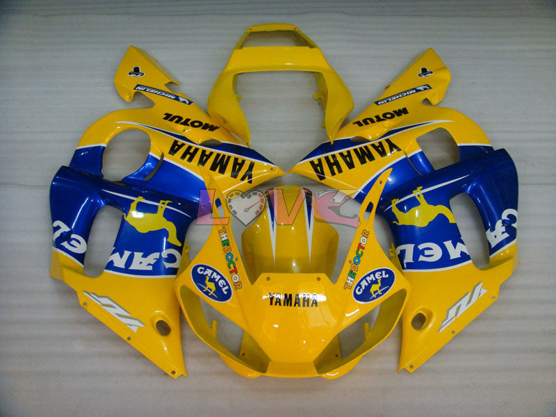 Camel MOTUL - Yellow Blue Fairings and Bodywork For 1998-2002 YZF-R6 #LF3352
