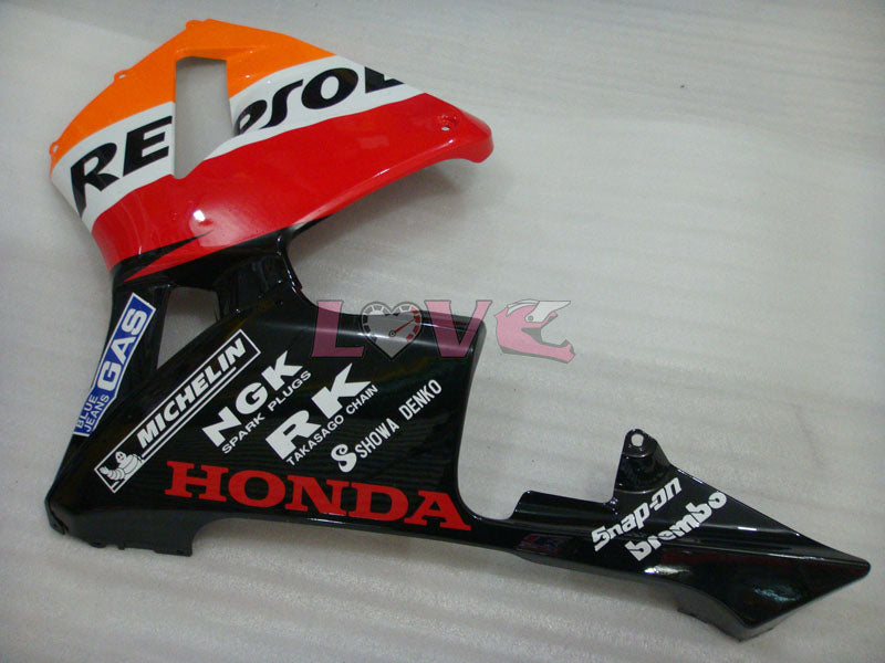 MICHELIN RK Repsol - Orange Black Fairings and Bodywork For 2005-2006 CBR600RR #LF7489