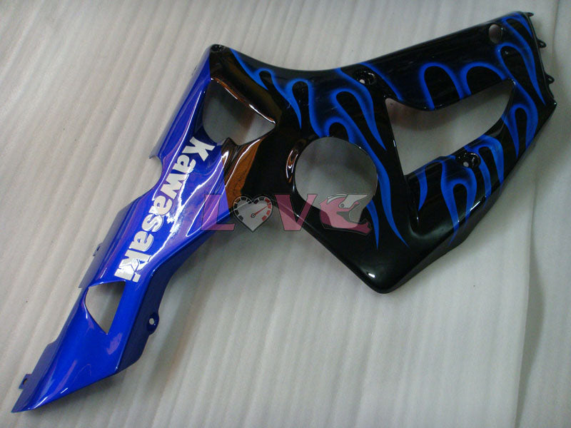 Flame - Purple Black Fairings and Bodywork For 2003-2004 NINJA ZX-6R #LF6057