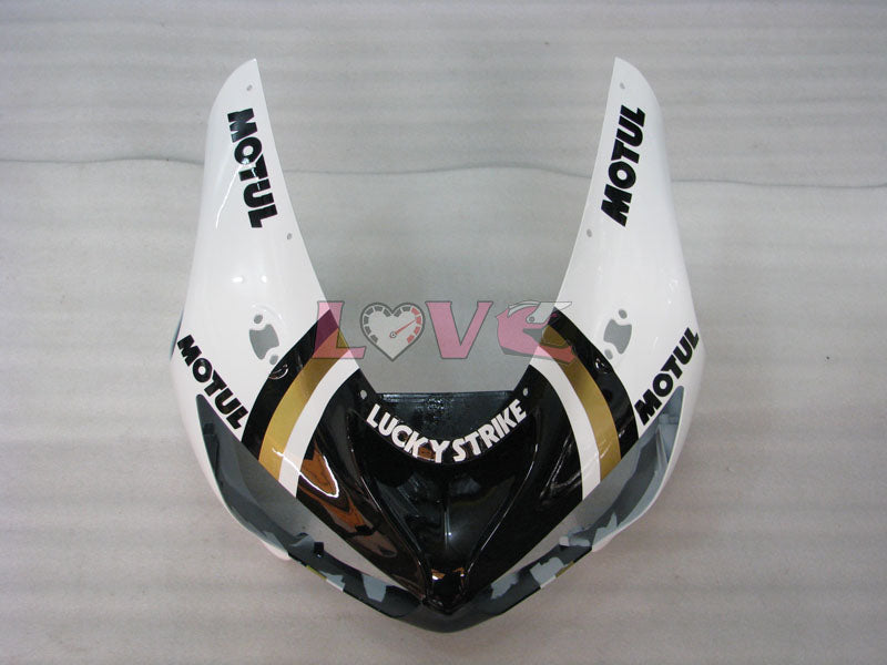 Lucky Strike - White Black Fairings and Bodywork For 2005-2006 NINJA ZX-6R #LF5991