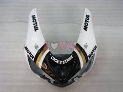 Lucky Strike - White Black Fairings and Bodywork For 2005-2006 NINJA ZX-6R #LF5991