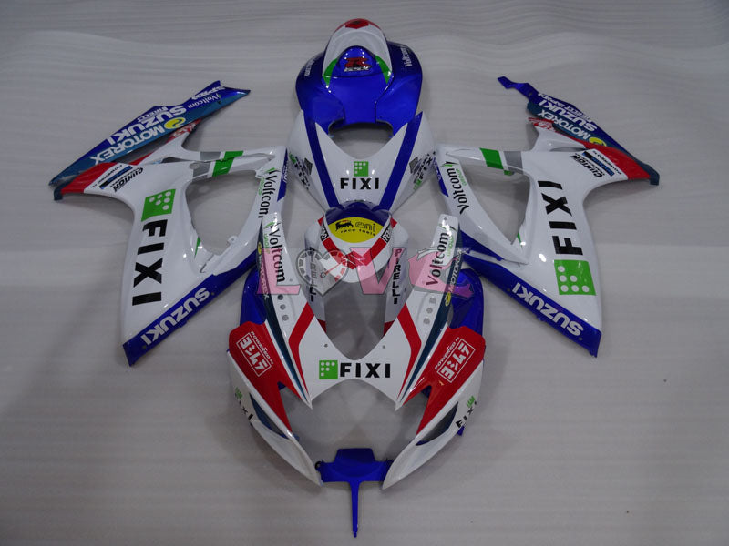 FIXI - Blue White Fairings and Bodywork For 2006-2007 GSX-R750 #LF4017