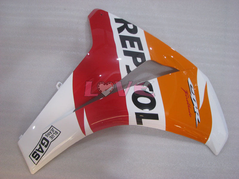 Repsol - Red Orange White Fairings and Bodywork For 2008-2011 CBR1000RR #LF4346