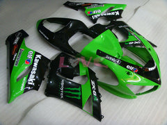 Monster - Green Black Fairings and Bodywork For 2005-2006 NINJA ZX-6R #LF5987