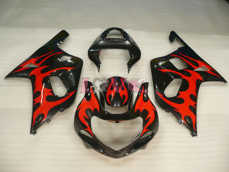 Factory Style Customize - Red Black Fairings and Bodywork For 2000-2002 GSX-R1000 #LF4178