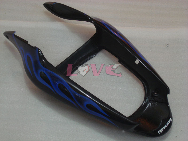 Flame - Blue Black Fairings and Bodywork For 2000-2002 NINJA ZX-6R #LF3326