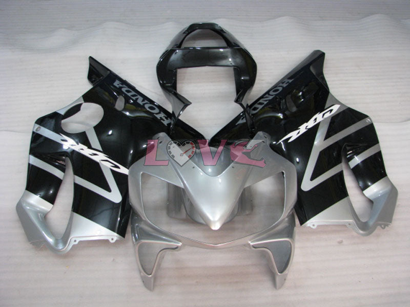 Factory Style - Black Silver Fairings and Bodywork For 2001-2003 CBR600F4i #LF4489