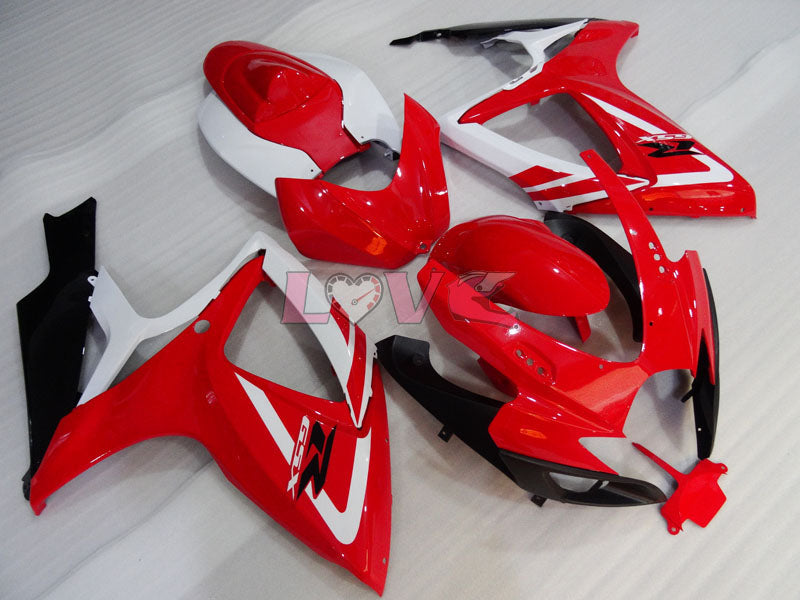 Factory Style - Red White Fairings and Bodywork For 2006-2007 GSX-R750 #LF3995