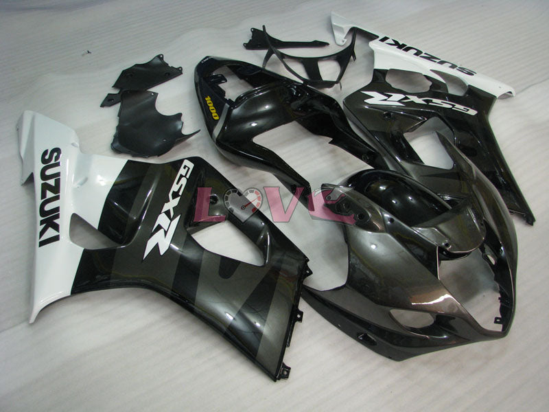Factory Style - White Black Fairings and Bodywork For 2003-2004 GSX-R1000 #LF5955