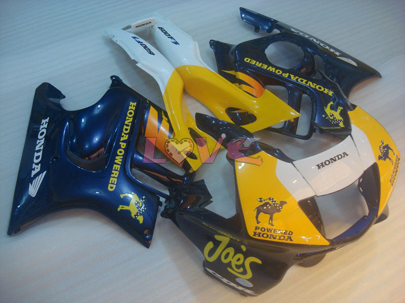 Customize - Yellow Blue White Fairings and Bodywork For 1997-1998 CBR600F3 #LF4526