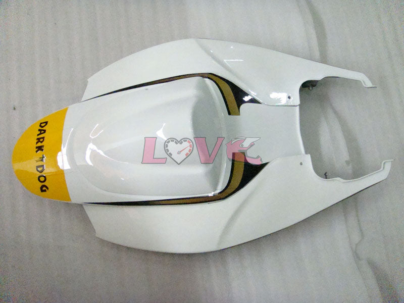 MOTUL VIRU - White Black Fairings and Bodywork For 2006-2007 GSX-R600 #LF6252