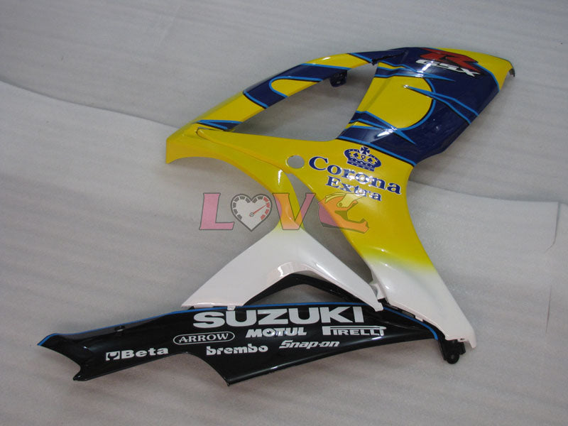 Corona MOTUL - Yellow Blue Fairings and Bodywork For 2006-2007 GSX-R600 #LF6404