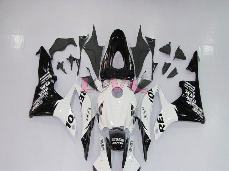 Repsol - White Black Fairings and Bodywork For 2007-2008 CBR600RR #LF7400