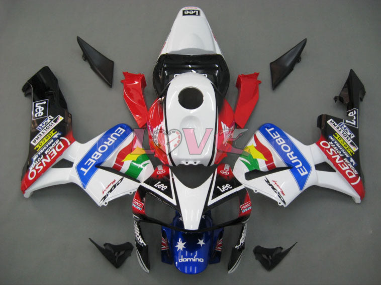Lee - Red White Fairings and Bodywork For 2003-2004 CBR600RR #LF5387