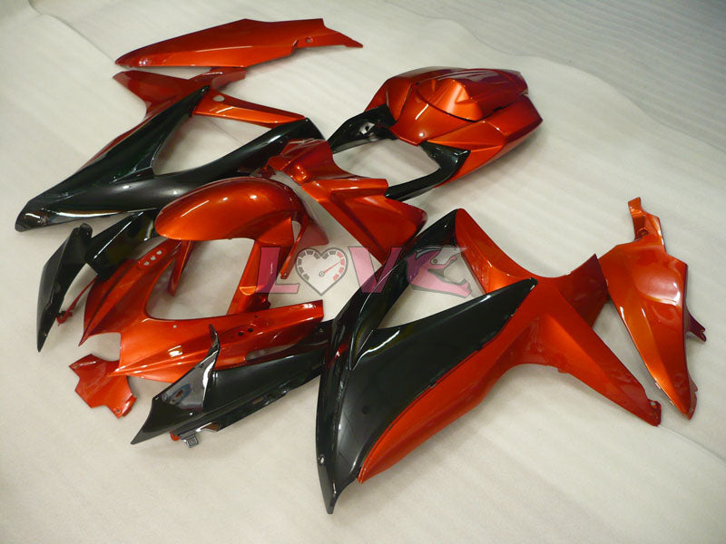 Factory Style - Orange Black Fairings and Bodywork For 2008-2010 GSX-R600 #LF3978