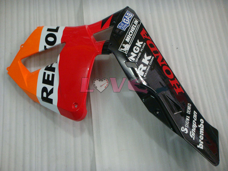 Repsol - Orange Black Fairings and Bodywork For 2005-2006 CBR600RR #LF4422