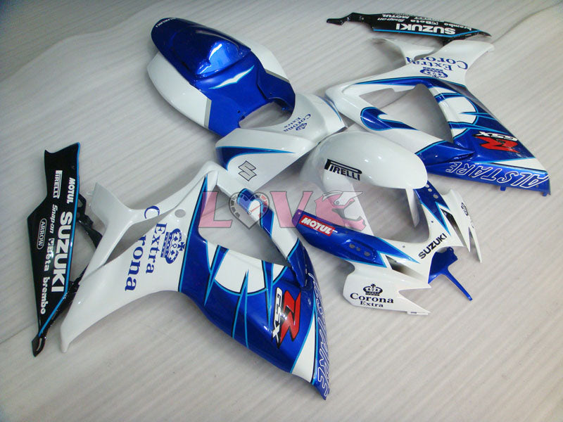 Corona - Blue White Fairings and Bodywork For 2006-2007 GSX-R750 #LF6563