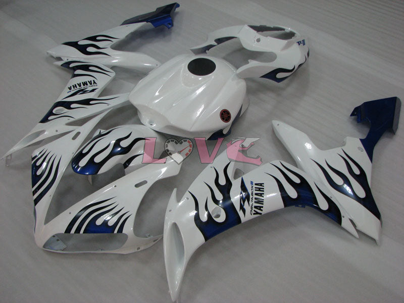 Customize - Blue White Fairings and Bodywork For 2004-2006 YZF-R1 #LF3696