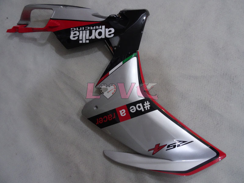Bearacer - Red White Silver Fairings and Bodywork For 2004-2009 RS125 #LF3071