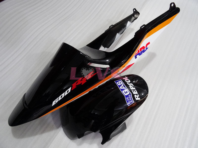 Repsol - Orange Black Fairings and Bodywork For 2003-2004 CBR600RR #LF4446