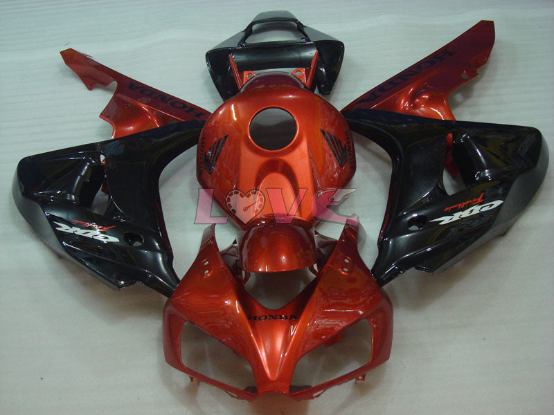 Fireblade - Orange Black Fairings and Bodywork For 2006-2007 CBR1000RR #LF7264