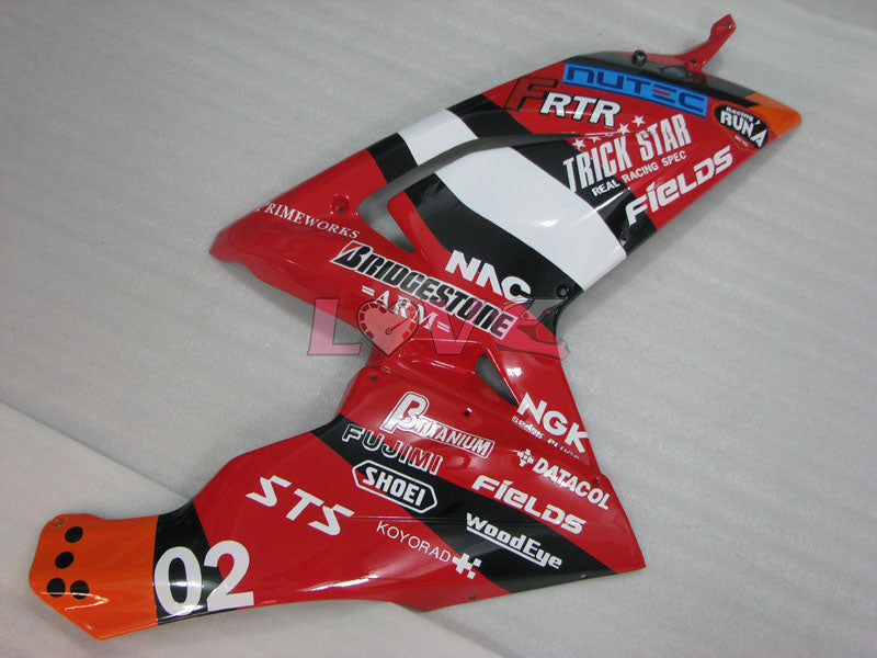 Customize - Red Fairings and Bodywork For 2004-2009 RS125 #LF3080