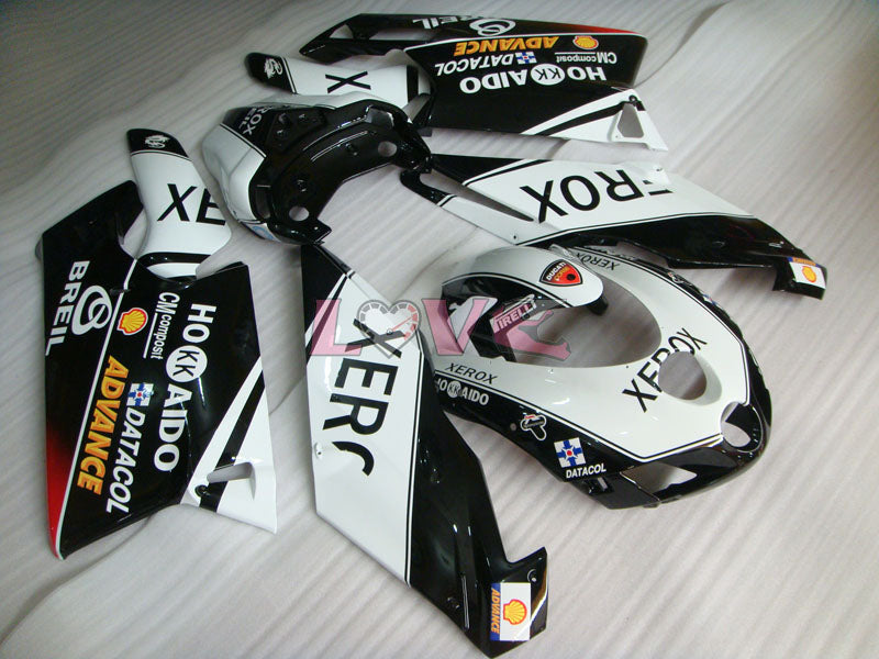 Xerox - White Black Fairings and Bodywork For 2005-2006 999 #LF5481