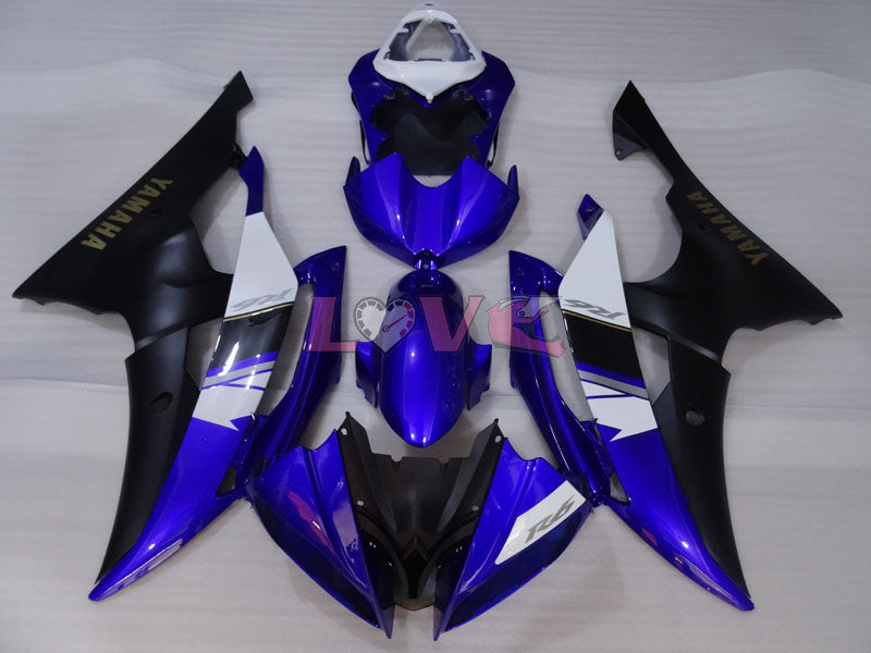 Factory Style - Blue Black Matte Fairings and Bodywork For 2008-2016 YZF-R6 #LF3431