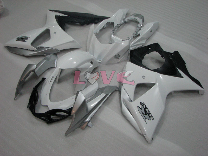 Factory Style - White Silver Fairings and Bodywork For 2009-2016 GSX-R1000 #LF3791