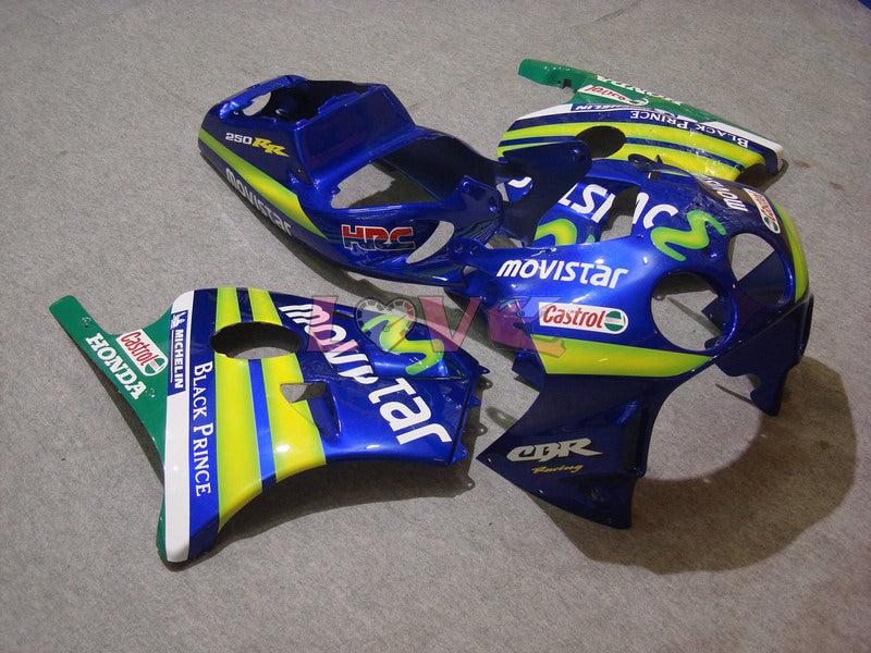 Movistar - Red Green Fairings and Bodywork For 1990-1994 CBR250RR #LF4988