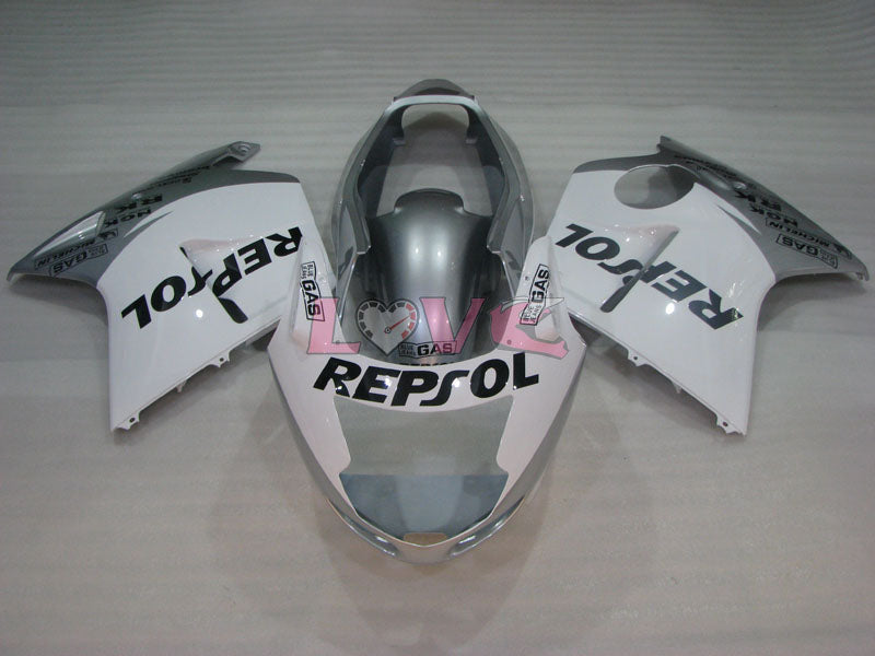Repsol - White Silver Fairings and Bodywork For 1996-2007 CBR1100XX #LF4314