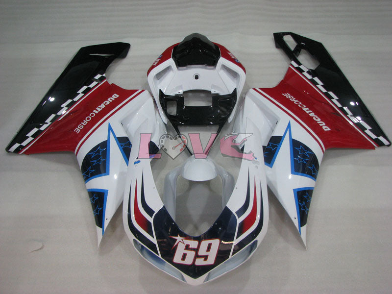 Xerox - Red White Fairings and Bodywork For 2008-2013 848 #LF3141