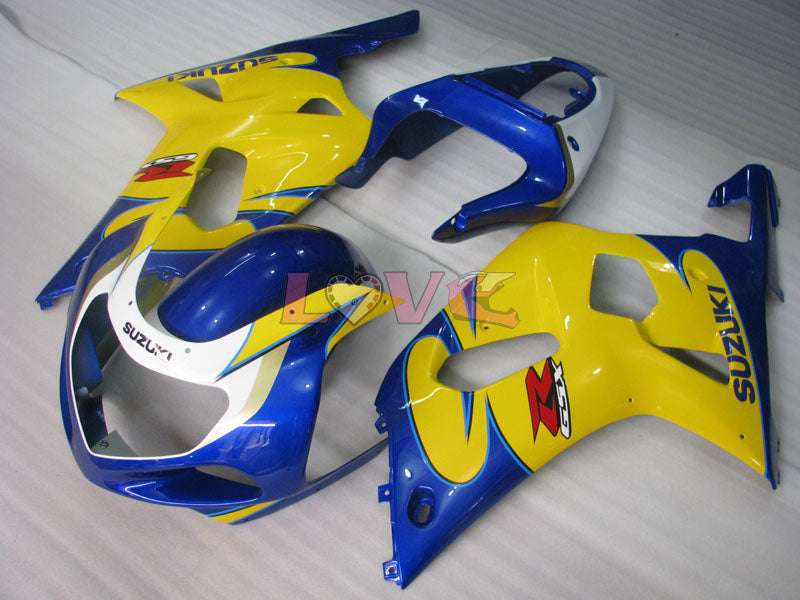 Factory Style - Yellow Blue Fairings and Bodywork For 2001-2003 GSX-R600 #LF4266