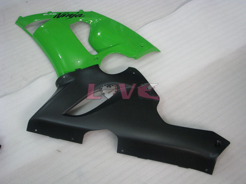 Factory Style - Green Black Fairings and Bodywork For 2005-2006 NINJA ZX-6R #LF6003