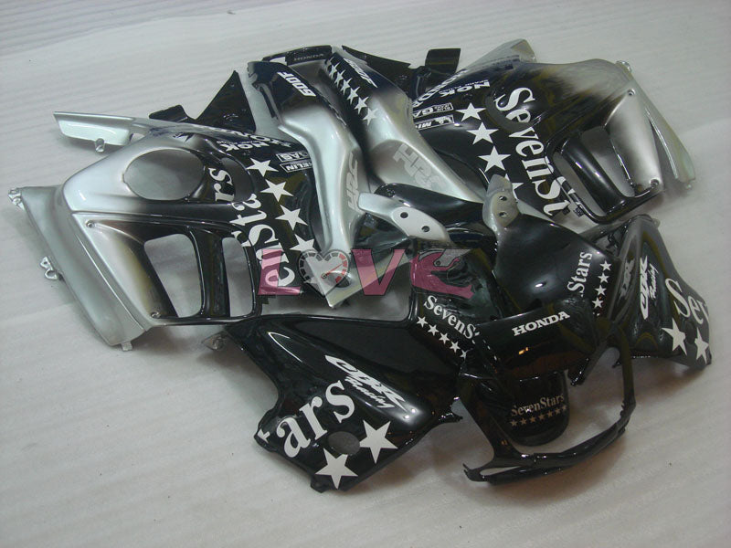 SevenStars - Black Grey Fairings and Bodywork For 1997-1998 CBR600F3 #LF4521